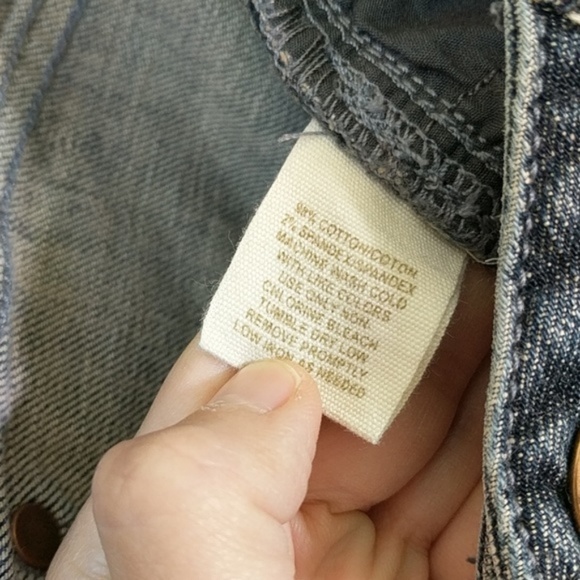 Free People Dark wash mid rise skinny jeans 26 - Picture 5 of 5